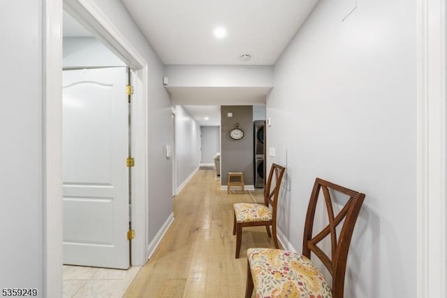 29 E Price St Unit 2, Linden City, NJ 07036 - hallway featuring light wood-style floors, recessed lighting, and baseboards