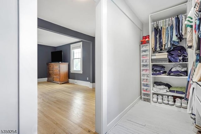 114 Hoagland Ave, Rockaway Boro, NJ 07866 - spacious closet featuring wood finished floors