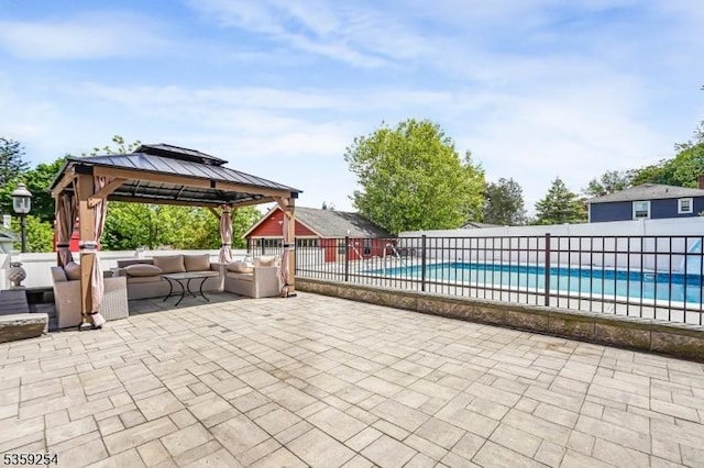 114 Hoagland Ave, Rockaway Boro, NJ 07866 - view of patio / terrace featuring an outdoor hangout area and a gazebo