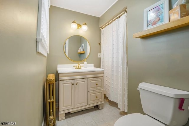 114 Hoagland Ave, Rockaway Boro, NJ 07866 - full bath with toilet, vanity, and a shower with shower curtain