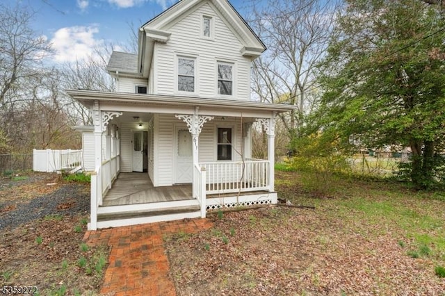 611 S New York Rd, Galloway Twp, NJ 08205 - view of front facade with a porch