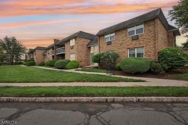 798 Eves Dr Unit 3G, Hillsborough Twp, NJ 08844 - view of front facade with brick siding and a front yard