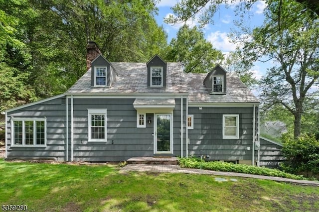359 Dogwood Way, Mountainside Boro, NJ 07092 - back of property featuring a chimney and a yard