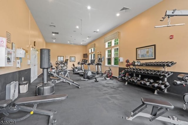 6406 Brookhaven Ct, Riverdale Boro, NJ 07457 - workout area with recessed lighting