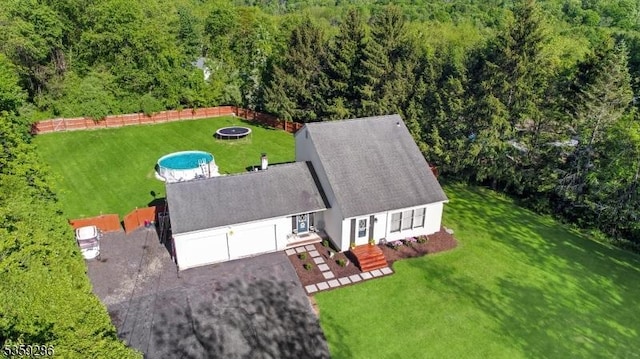 107 Heller Hill Rd, Blairstown Twp, NJ 07825 - view from above of property with a forest