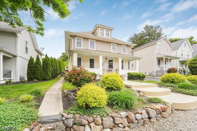 6 Highland Ave, Montville Twp, NJ 07045 - american foursquare style home with a porch
