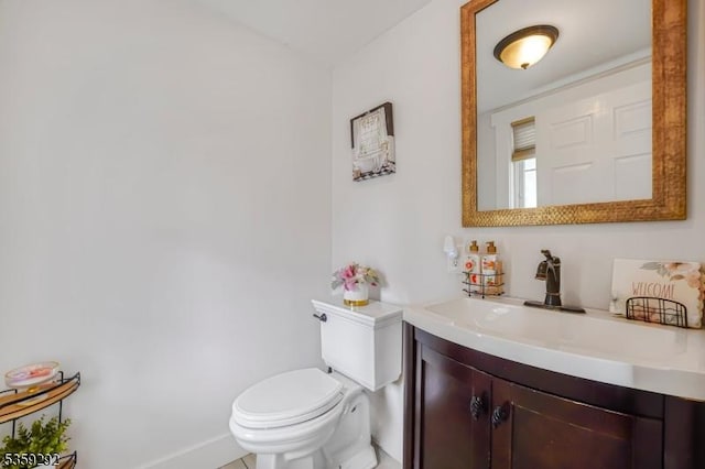 6 Highland Ave, Montville Twp, NJ 07045 - bathroom with toilet, vanity, and baseboards