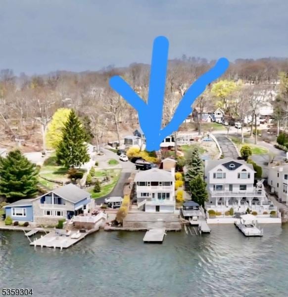 66 Ithanell Rd, Hopatcong Boro, NJ 07843 - aerial view of a large body of water