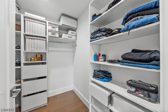 190 Riverside Dr, Springfield Twp, NJ 07081 - spacious closet with wood finished floors