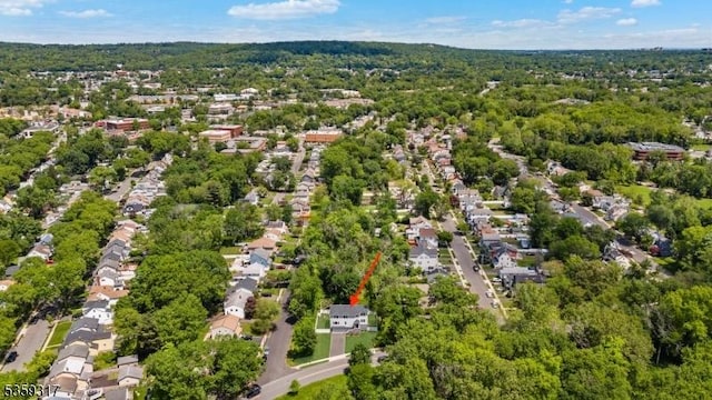 190 Riverside Dr, Springfield Twp, NJ 07081 - aerial view of residential area with a heavily wooded area
