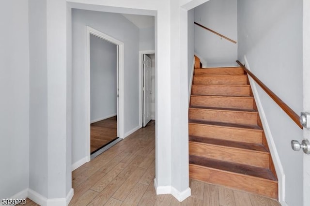 171 Sherman Ave, Newark City, NJ 07114 - staircase featuring wood finished floors and baseboards