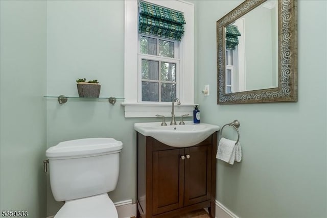 48 Baltusrol Way, Millburn Twp, NJ 07078 - half bath with toilet, vanity, and baseboards