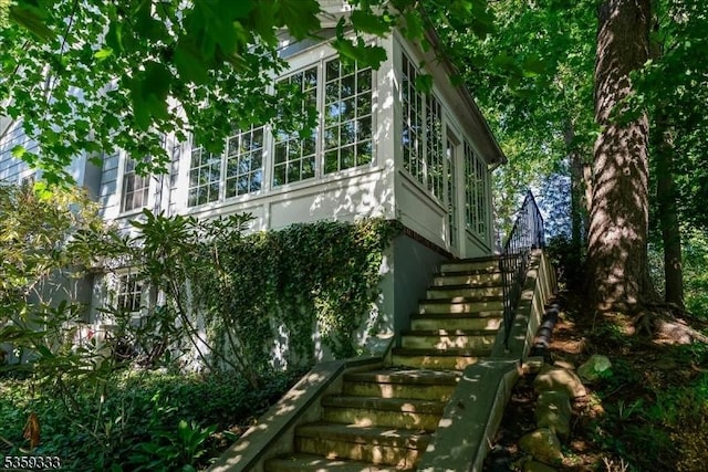 48 Baltusrol Way, Millburn Twp, NJ 07078 - view of side of property with stairs