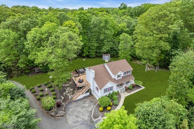 1 Lepont St, Stanhope Boro, NJ 07874 - view of subject property with a heavily wooded area