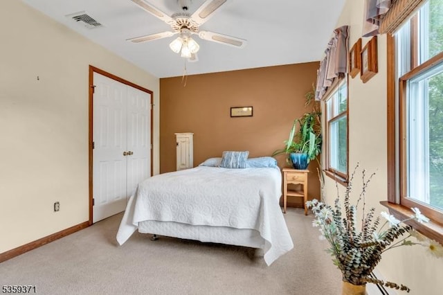 1 Lepont St, Stanhope Boro, NJ 07874 - bedroom with light carpet, ceiling fan, and a closet