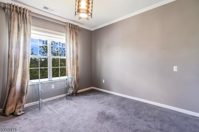 6302 Westover Way Unit 6302, Franklin Twp, NJ 08873 - carpeted spare room with baseboards and crown molding