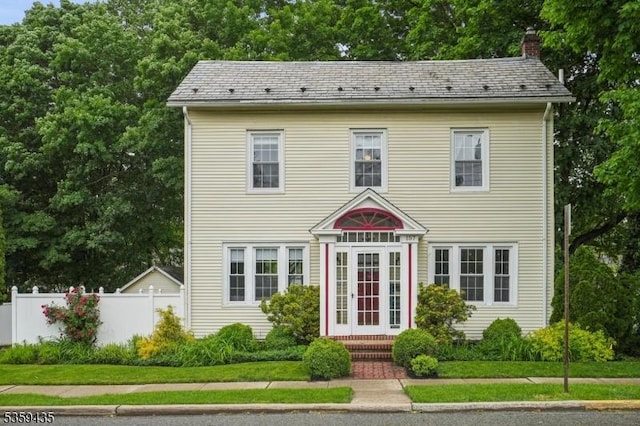 157 Liberty St, Hackettstown Town, NJ 07840 - colonial-style house with a chimney