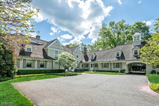 259 Indian Trail Dr, Franklin Lakes Boro, NJ 07417 - shingle-style home featuring driveway and a front yard