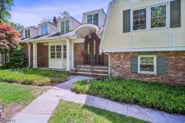 3 Blanchet Ct, Florham Park Boro, NJ 07932 - view of front of house featuring brick siding