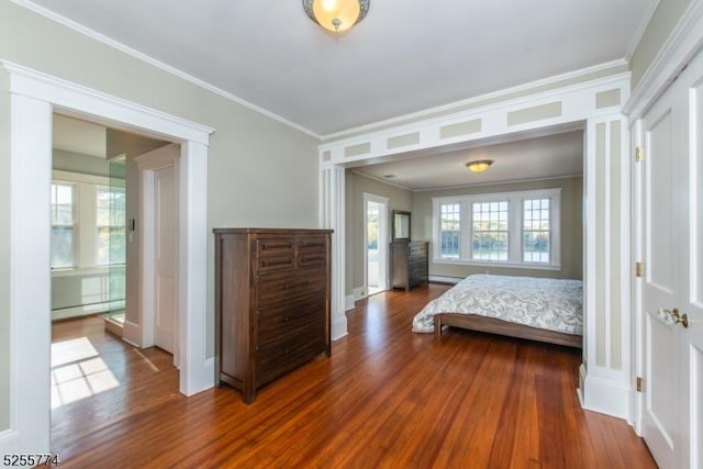 1 Brook Valley Ter, Kinnelon Boro, NJ 07405 - bedroom featuring ornamental molding, wood finished floors, and baseboards