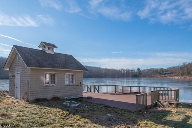 1 Brook Valley Ter, Kinnelon Boro, NJ 07405 - dock featuring a deck with water view