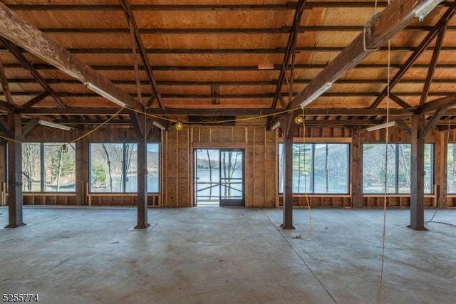 1 Brook Valley Ter, Kinnelon Boro, NJ 07405 - misc room with unfinished concrete flooring and plenty of natural light