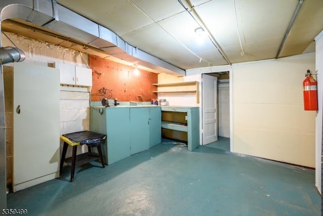 777 W Scott Ave, Rahway City, NJ 07065 - unfinished below grade area with a workshop area