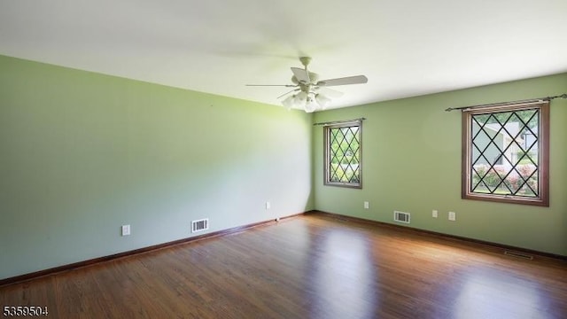 700 Schoolhouse Ln, Bound Brook Boro, NJ 08805 - spare room with plenty of natural light, wood finished floors, a ceiling fan, and baseboards