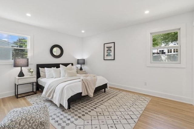 17 Misty Mountain Rd, Randolph Twp, NJ 07869 - bedroom with light wood-type flooring, baseboards, and recessed lighting