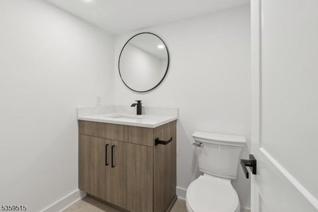 17 Misty Mountain Rd, Randolph Twp, NJ 07869 - bathroom featuring vanity, baseboards, and toilet