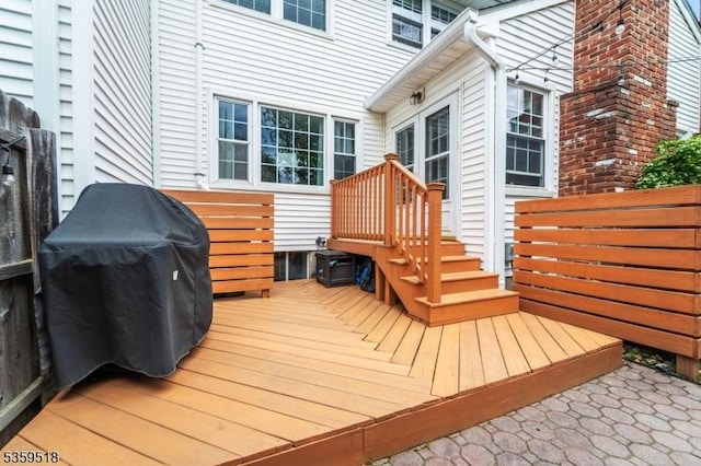 2406 Jamestown Cmn, Hillsborough Twp, NJ 08844 - wooden terrace featuring a grill