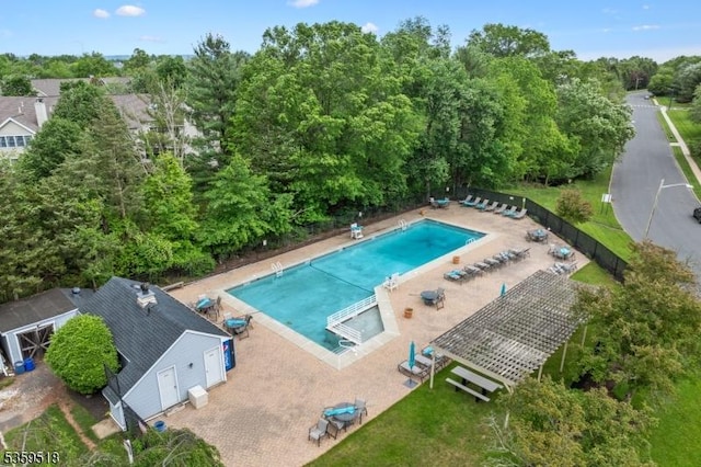 2406 Jamestown Cmn, Hillsborough Twp, NJ 08844 - community pool featuring view of scattered trees