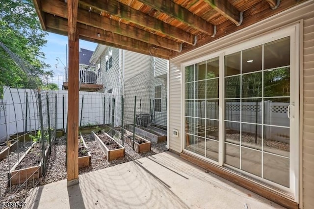 256 Marcia Way, Bridgewater Twp, NJ 08807 - view of patio / terrace featuring a vegetable garden