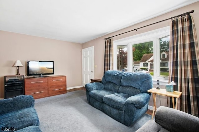 184 Locust Dr, Union Twp, NJ 07083 - living room featuring carpet floors and baseboards