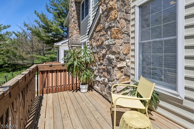 3 Merchant Ct, Bernards Twp, NJ 07920 - view of wooden terrace