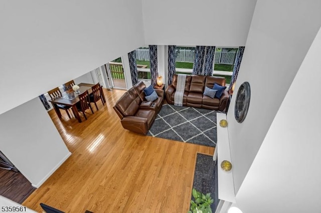 23 Bond St, Bridgewater Twp, NJ 08807 - living area featuring wood finished floors
