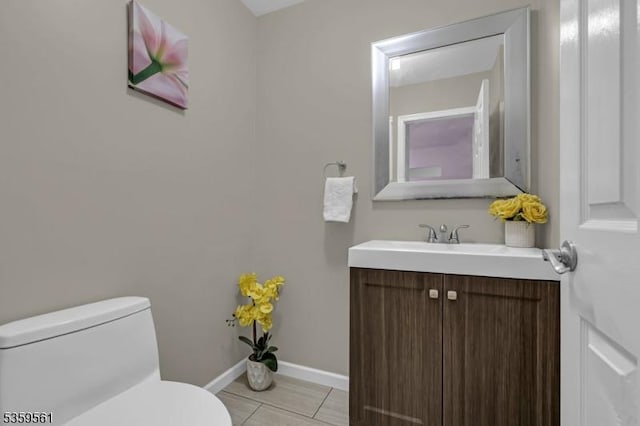 23 Bond St, Bridgewater Twp, NJ 08807 - bathroom with vanity and tile patterned flooring