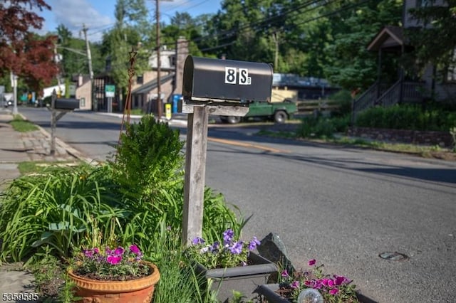 8 S Main St, Stockton Boro, NJ 08559 - view of asphalt road with street lighting, sidewalks, and curbs