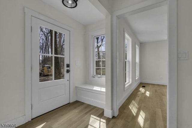 129 Sandy Ridge Rd, Delaware Twp, NJ 08559 - entrance foyer with wood finished floors and baseboards