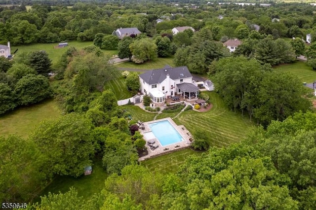 25 Wessex Ln, Montgomery Twp, NJ 08558 - aerial view of property and surrounding area with a pool