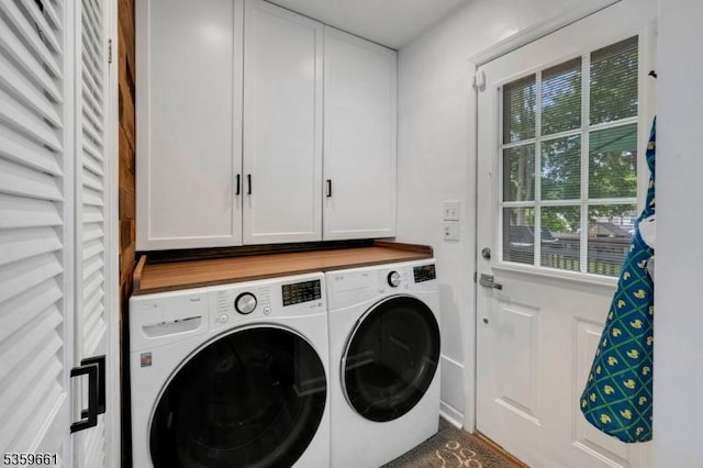 46 Sunrise Ter, Cedar Grove Twp, NJ 07009 - laundry room with washing machine and clothes dryer and cabinet space