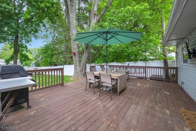 46 Sunrise Ter, Cedar Grove Twp, NJ 07009 - wooden terrace with a fenced backyard and outdoor dining area