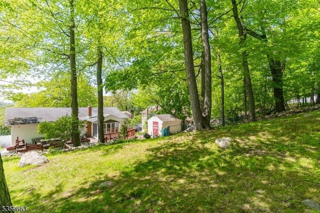 580 Eric Ln, Mount Arlington Boro, NJ 07850 - view of green lawn