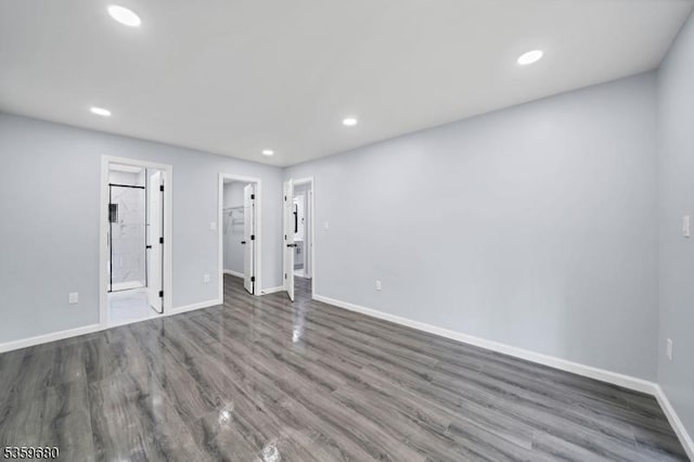 173 Gregory Ln, Franklin Twp, NJ 08823 - spare room featuring baseboards, recessed lighting, and wood finished floors