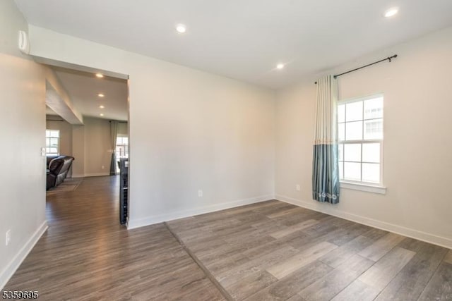 76 Trafalgar Ct, Sparta Twp, NJ 07871 - unfurnished room with wood finished floors, recessed lighting, and baseboards