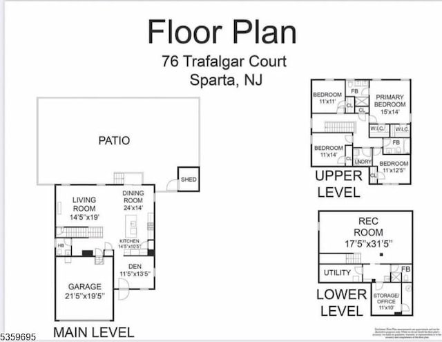 76 Trafalgar Ct, Sparta Twp, NJ 07871 - home floor plan