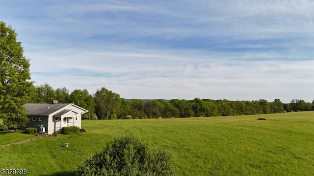134 Lott Rd, Wantage Twp, NJ 07461 - view of grassy yard with a wooded view and a view of rural / pastoral area