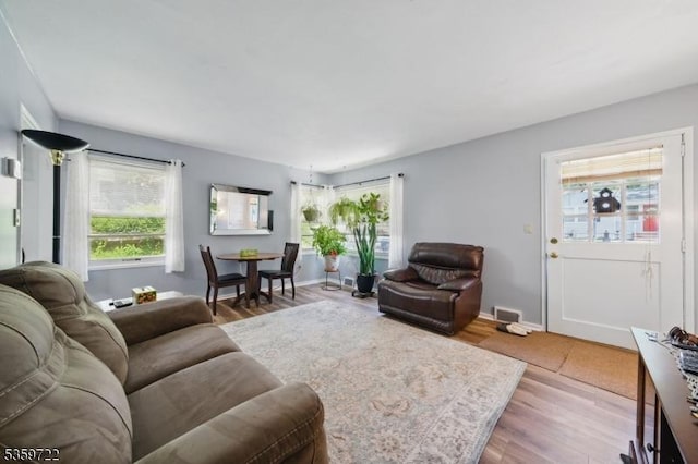 4 Erie Ave, Rockaway Twp, NJ 07866 - living area featuring wood finished floors and baseboards