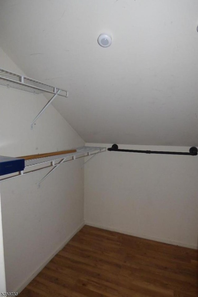 8153 Ashland Ct, Stanhope Boro, NJ 07874 - spacious closet with wood finished floors and lofted ceiling