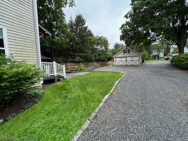 9 Maple St, Lebanon Boro, NJ 08833 - view of yard featuring a garage and an outbuilding